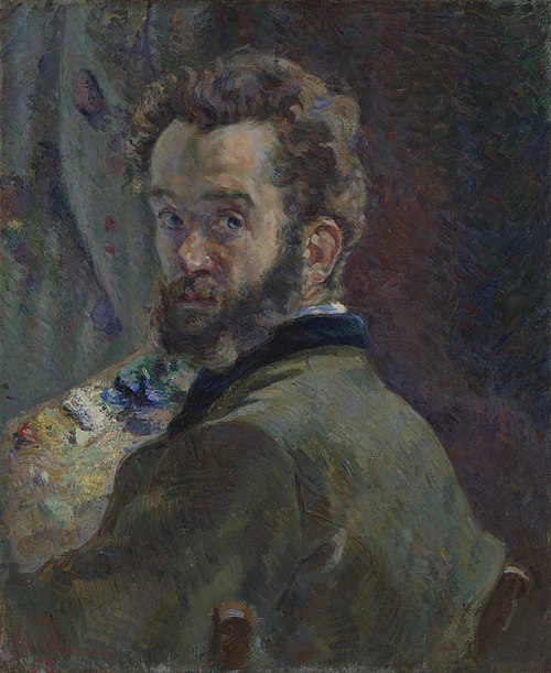 Autoportrait au chevalet, 1878, Armand Guillaumin