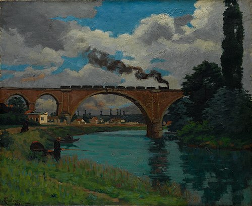 Railroad Bridge over the Marne at Joinville, 1871, Armand Guillaumin