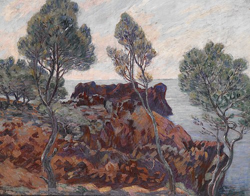 Agay - Les Roches Rouges, 1907, Armand Guillaumin