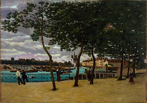 View of the Seine, Paris, 1871, Armand Guillaumin