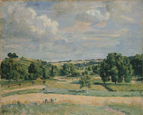 Landscape: Harvest-time in the Somme Valley, , Armand Guillaumin