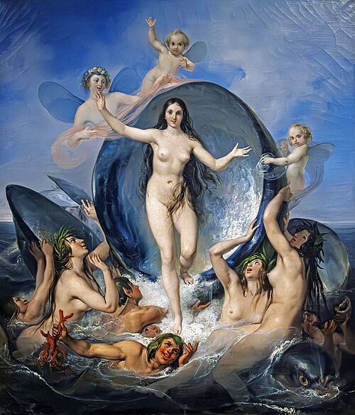 Vénus née de la mer, 1830, Pelagio Palagi