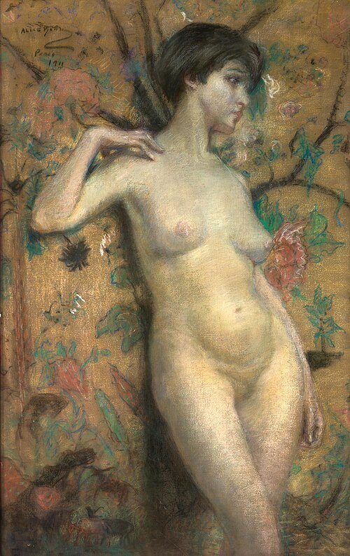Nude against Screen, 1911, Alice Pike Barney