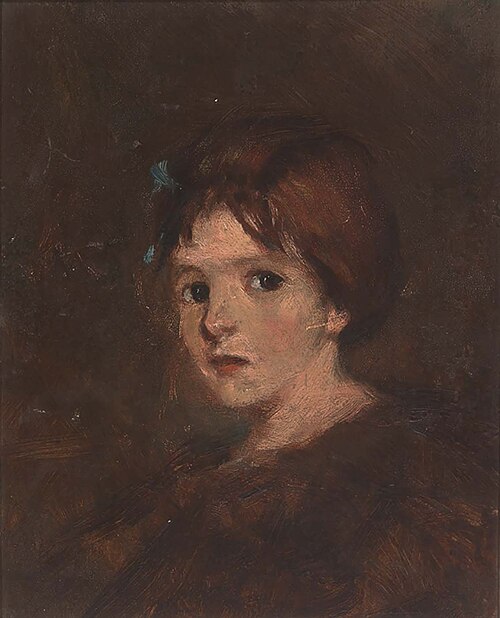 Child in Browns, 1889, Alice Pike Barney