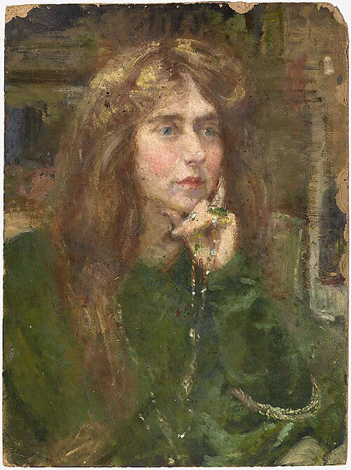 Natalie with Necklace, 1900, Alice Pike Barney
