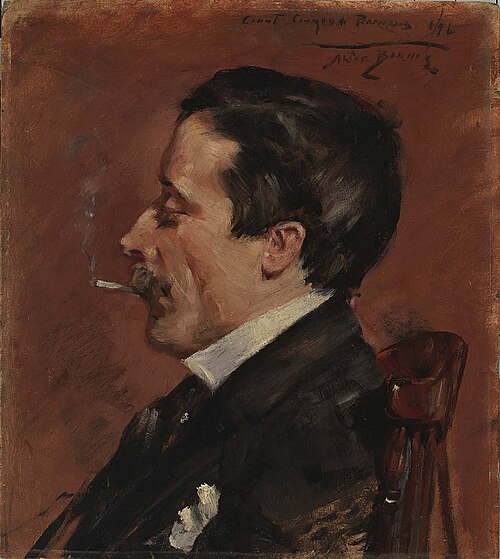 Man with Cigarette, 1896, Alice Pike Barney