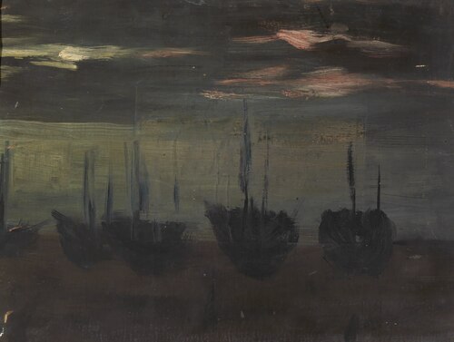 Ships in Moonlight, 1894, Alice Pike Barney