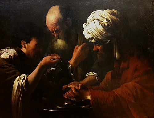 Pilate se lavant les mains, 1617, Hendrick ter Brugghen
