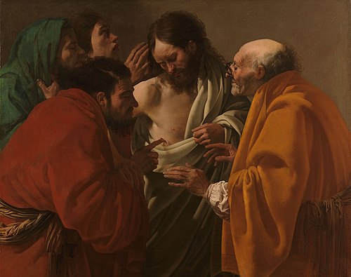 The Incredulity of Thomas, 1622, Hendrick ter Brugghen