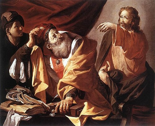 The Calling of St Matthew, 1616, Hendrick ter Brugghen