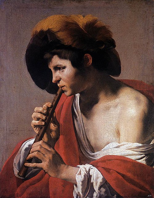 Boy Playing a Recorder, 1621, Hendrick ter Brugghen