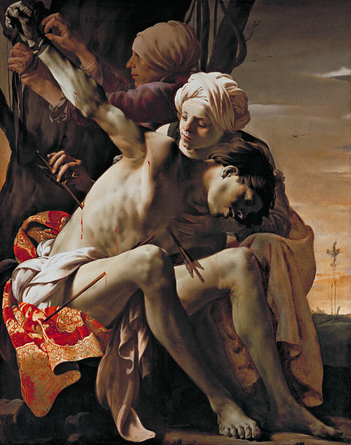 Saint Sébastien soigné par Irène, 1625, Hendrick ter Brugghen