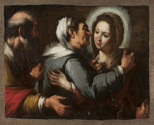 Visitation, , Bernardo Strozzi