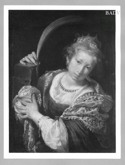 Portrait of a Lady in Half-Figure, 1606, Bernardo Strozzi