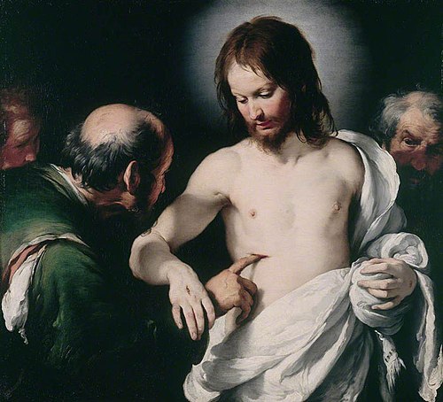 Incredulity of St. Thomas, 1620, Bernardo Strozzi