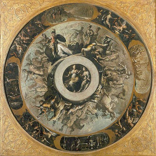 Design for a silver Basin, , Bernardo Strozzi