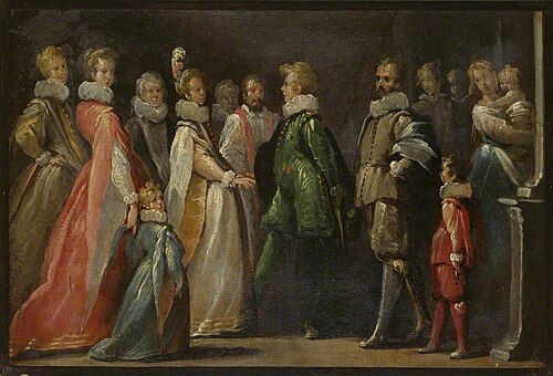 A Betrothal, , Bernardo Strozzi