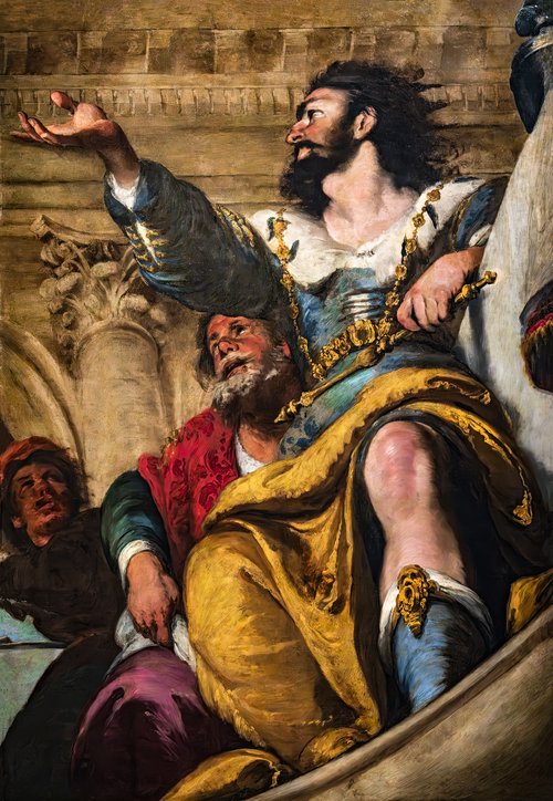 La parabole du banquet de mariage, 1636, Bernardo Strozzi