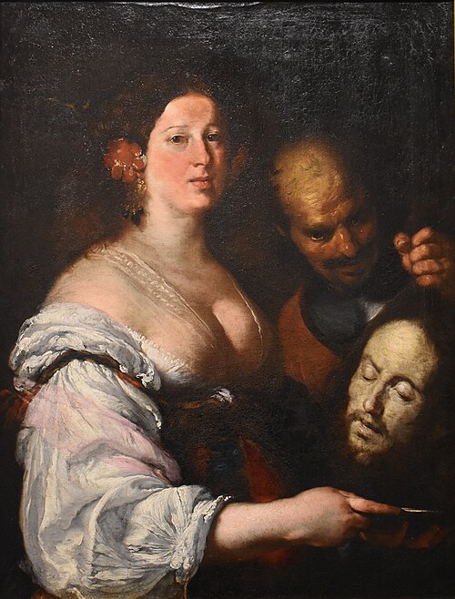 Salomé recevant du bourreau la tête de saint Jean-Baptiste, 1700, Bernardo Strozzi