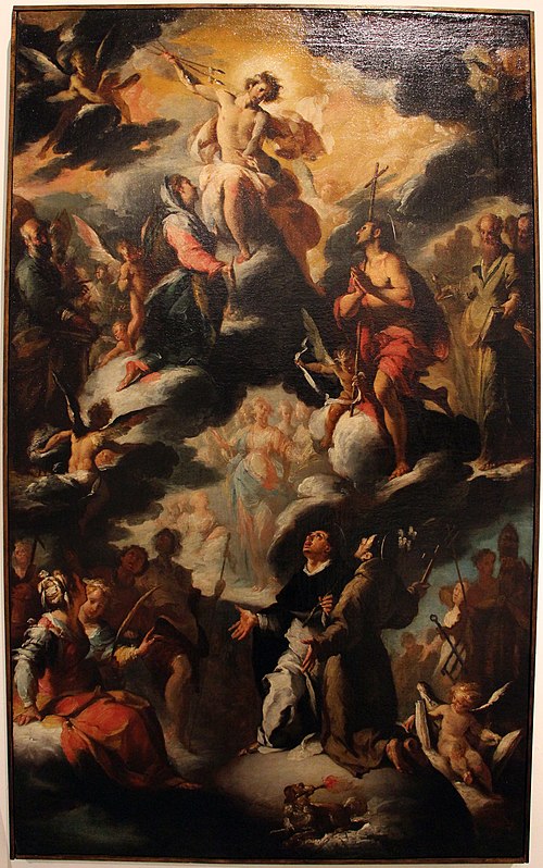 Saint Dominic's Vision, 1620, Bernardo Strozzi