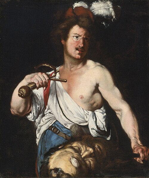 David with the Head of Goliath, 1635, Bernardo Strozzi