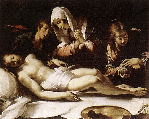 Lamentation over the Dead Christ, 1615, Bernardo Strozzi