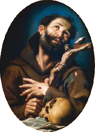 St. Francis of Assisi, 1650, Bernardo Strozzi