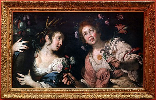 allegoria della primavera e dell'estate, 1635, Bernardo Strozzi