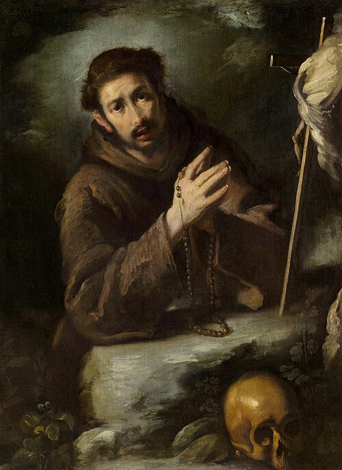 Saint Francis in Prayer, 1620, Bernardo Strozzi