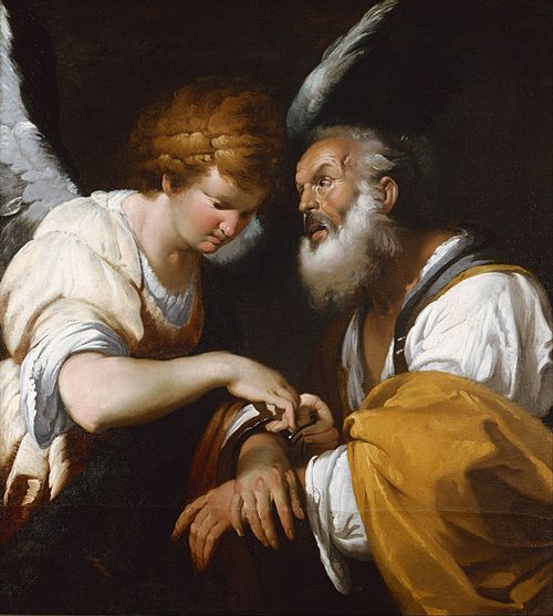 The release of St Peter, 1635, Bernardo Strozzi