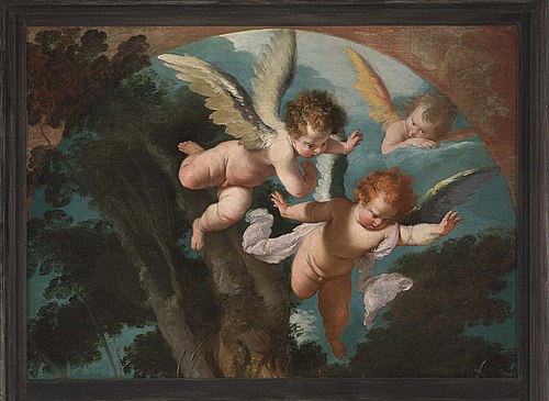 Three Angels, 1633, Bernardo Strozzi