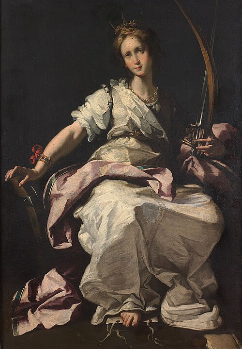 Saint Catherine of Alexandria, 1615, Bernardo Strozzi