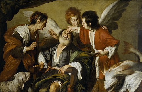 Tobias heals his Father, 1640, Bernardo Strozzi