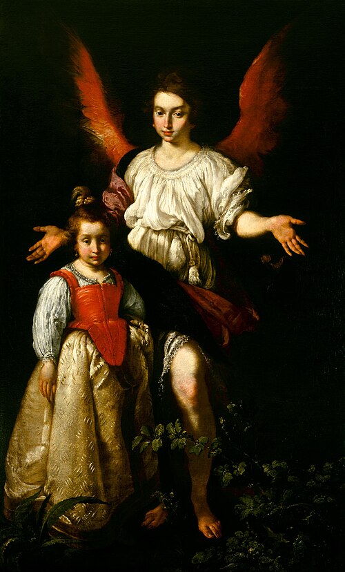 The Guardian Angel, , Bernardo Strozzi