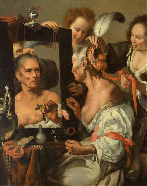 Vanitas (Old Coquette), 1615, Bernardo Strozzi
