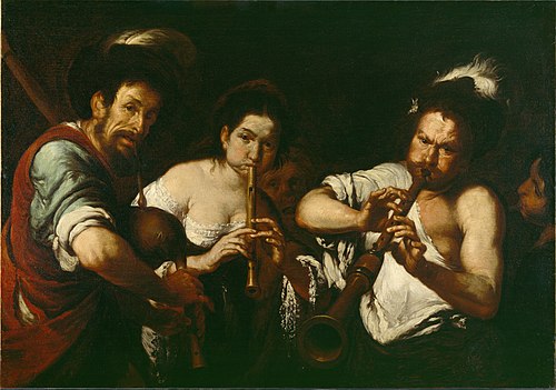 Street Musicians, 1630, Bernardo Strozzi