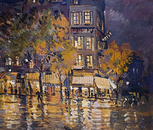 Ночной Париж, 1890, Constantin Korovine