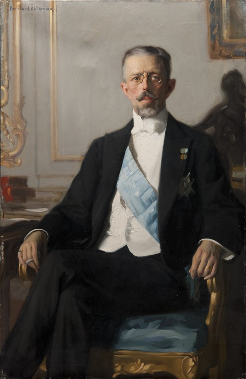 Gustav V (1858-1950), kronprins av Sverige och Norge, kung av Sverige, g.m. Viktoria, prinsessa av B, , Gustav Bernhard Osterman