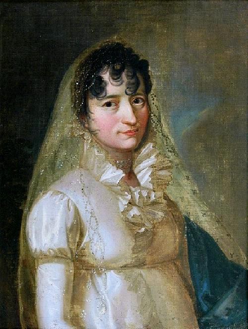 Portret młodej kobiety (pani Trucieska?), 1850, Alojzy Rejchan