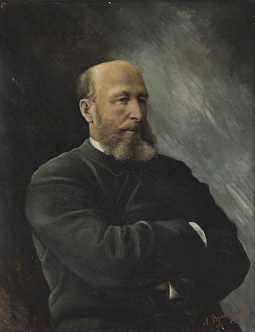 Portrait of A.M. Butlerov, 1887, Antonina Rjevskaïa