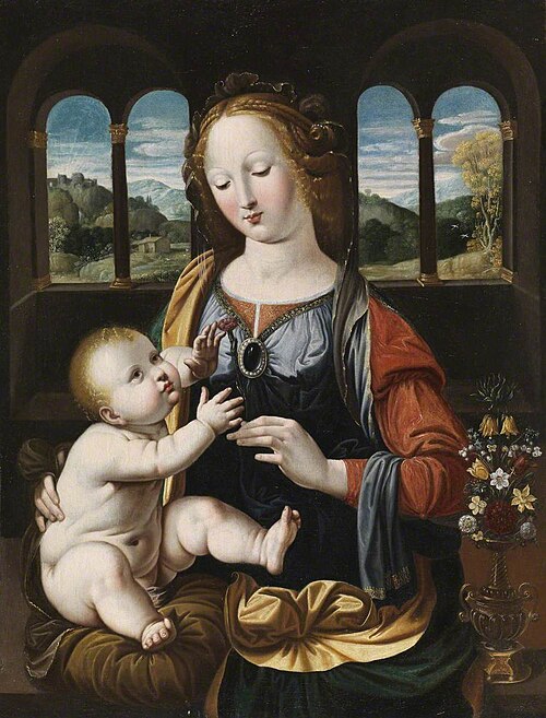 Virgin and Child (after Leonardo da Vinci), , Johann König