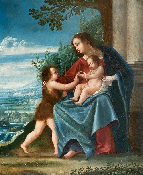 Virgin and Child with the Infant Baptist, , Johann König