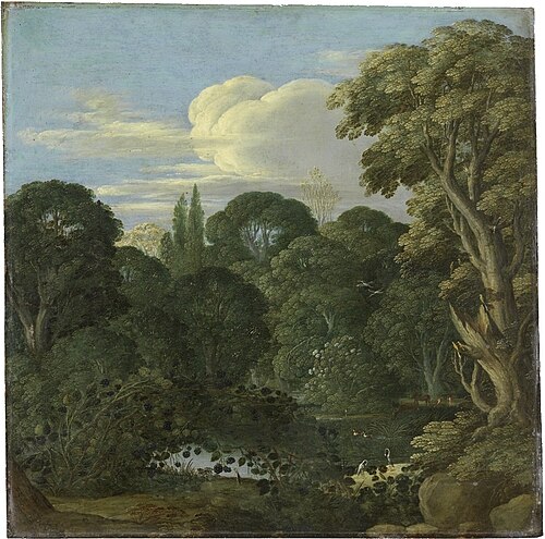 Landscape with Forest Pond, 1620, Johann König