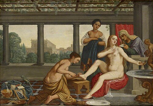 Le Bain de Bethsabée, 1610, Johann König