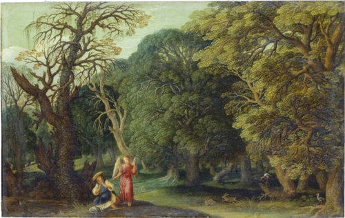 Hagar and the Angel in the Desert, 1620, Johann König
