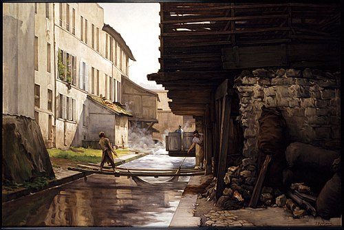 Tannerie sur la Bièvre, 1892, Jules Richomme