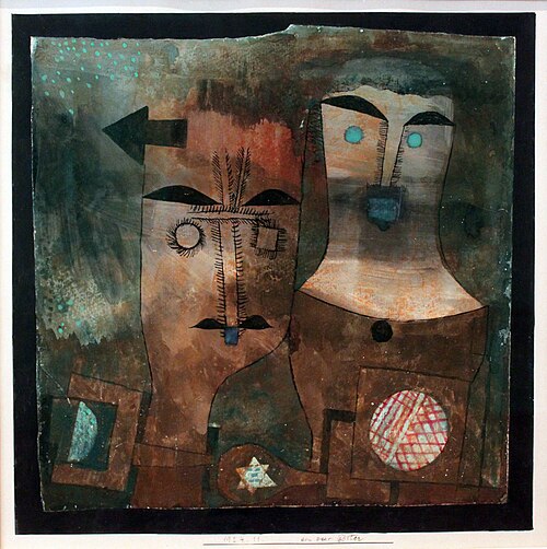 Un cpouple de dieux, 1924, Paul Klee