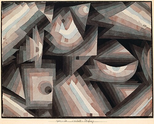 Gradation de cristal, 1921, Paul Klee