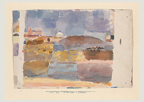 Aux portes de Kairouan, 1914, Paul Klee
