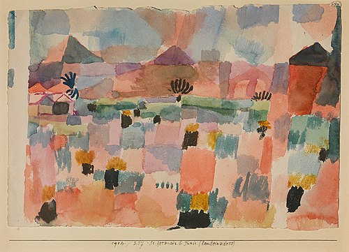 St. Germain près de Tunis (à l'intérieur des terres), 1914, Paul Klee